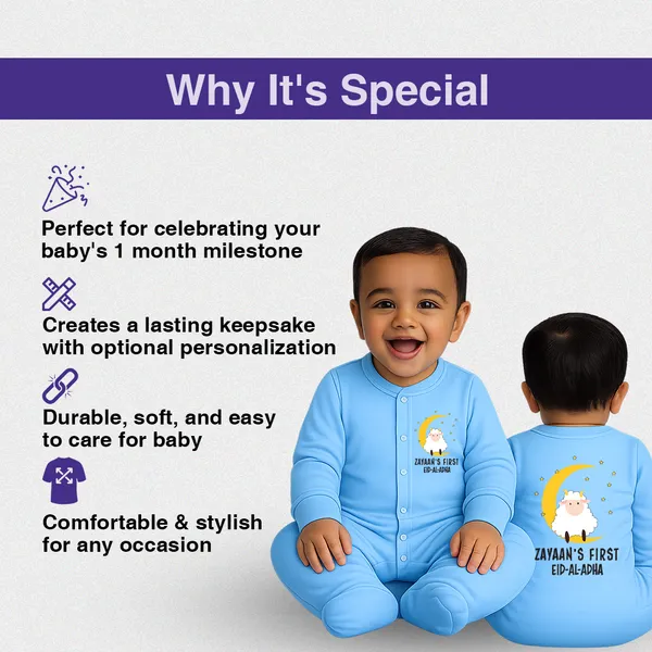 Blue_Cotton_Customized_First_Eid_Al_Adha_Romper_For_Baby