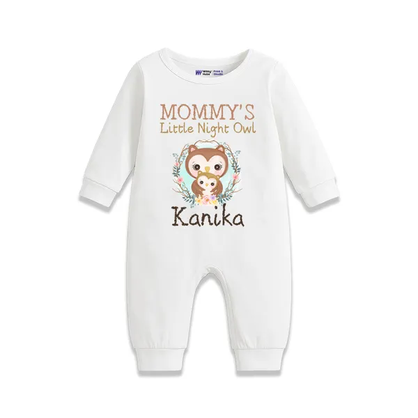 White_Cotton_Personalised_Long_Sleeve_Romper_For_Baby