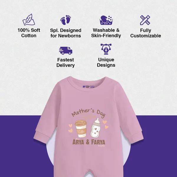 Pink_Cotton_Mother'S_Day_Personalized_Romper_For_Baby