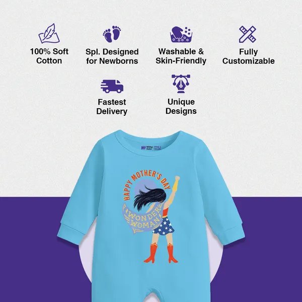 Blue_Cotton_Happy_Mother'S_Day_Wonder_Mom_Romper_For_Baby