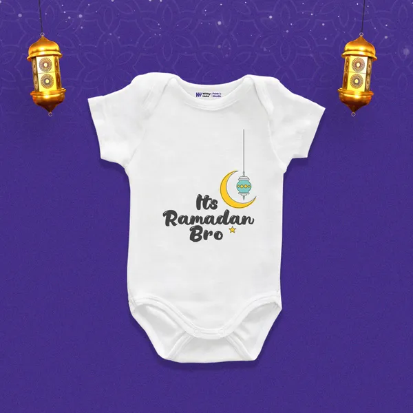 White_Cotton_Its_Ramadan_Bro_Printed_Baby_Onesie
