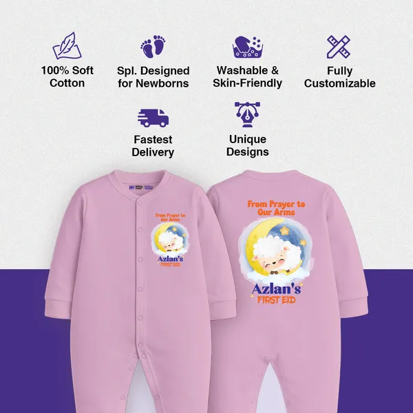 Lavender_Personalized_First_Eid_Romper_For_Baby