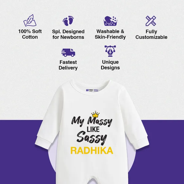 White_Cotton_Massy_Like_Sassy_Personalized_Romper_For_Baby