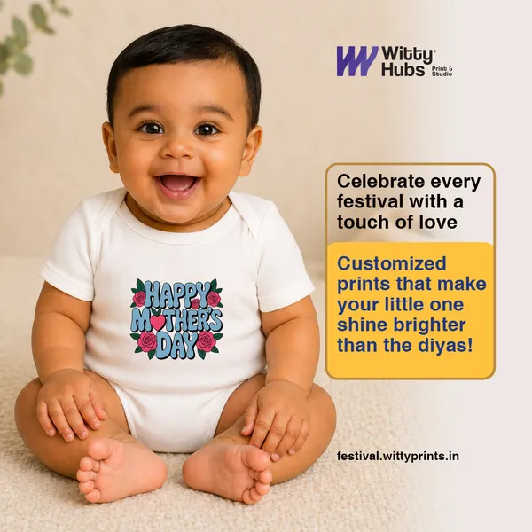 White_Cotton_Happy_Mother'S_Day_Print_Romper_For_Newborns