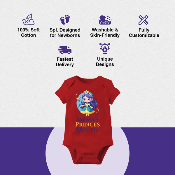 Red_Cotton_Mama'S_Princess_Graphic_Baby_Bodysuit