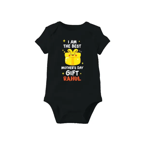 Black_Cotton_I_Am_The_Best_Mother'S_Day_Gift_Rahul_Baby_Romper