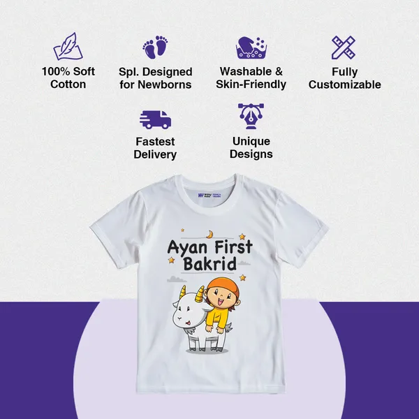 Customized_First_Bakrid_Printed_White_Cotton_T-Shirt_For_Kids