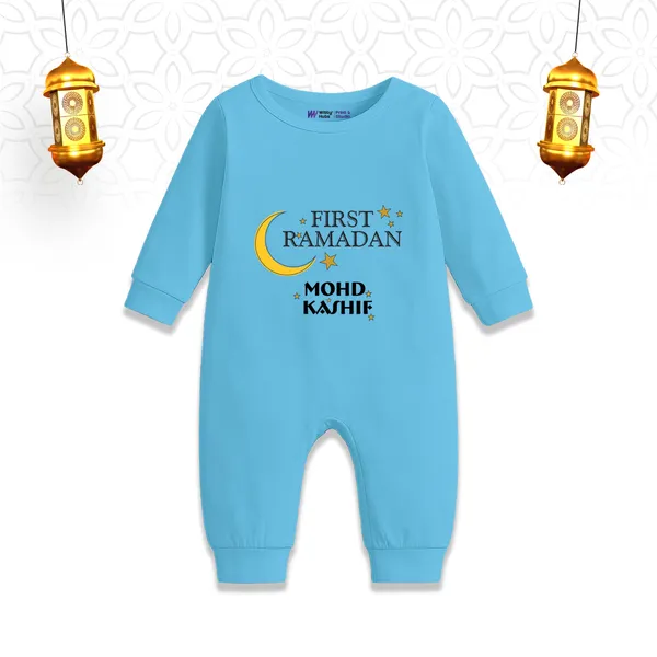 Sky_Blue_First_Ramadan_Personalized_Romper_For_Baby