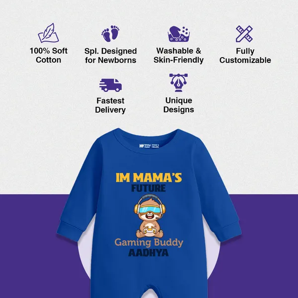 Royal_Blue_Cotton_Romper_For_Baby_Boys_With_Gaming_Buddy_Print
