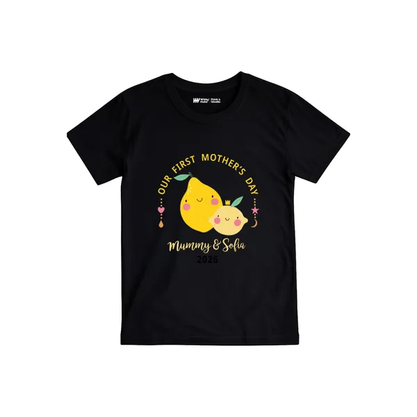 Black_Cotton_Customized_Mother'S_Day_T-Shirt_For_Baby