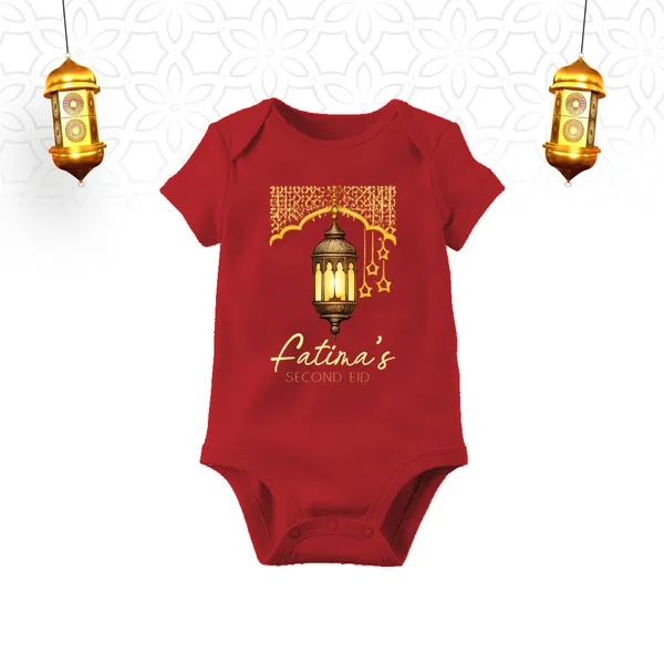 Red_Personalized_Ramadan_Themed_Cotton_Baby_Romper