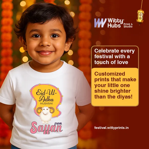White_Cotton_Eid_Ul_Adha_Personalized_T-Shirt_For_Kids