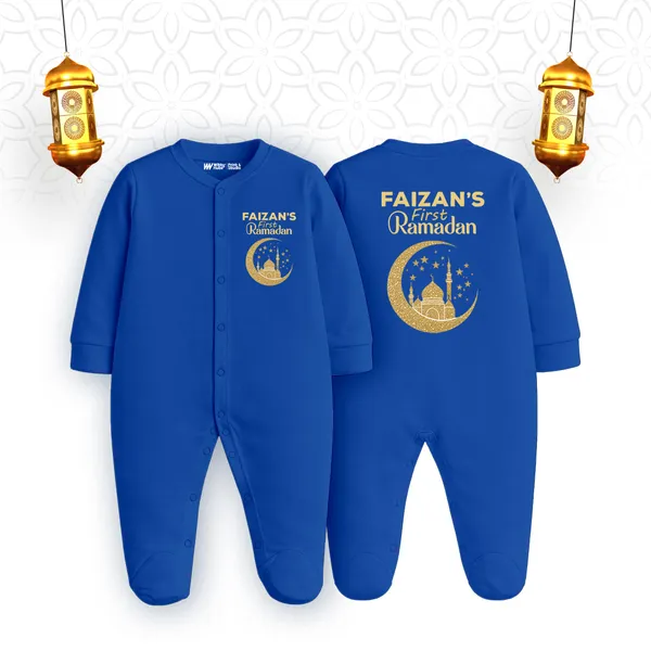 Blue_Cotton_Personalized_First_Ramadan_Romper_For_Baby