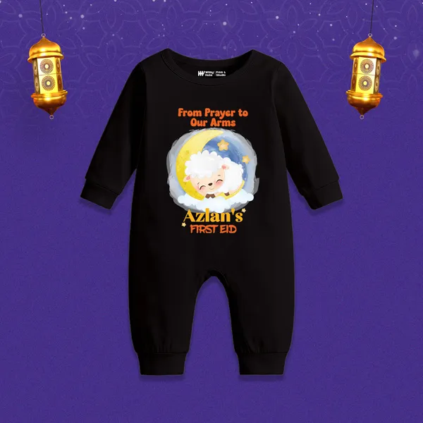 Black_Cotton_First_Eid_Personalized_Baby_Romper