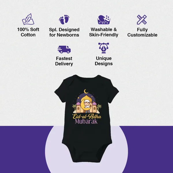 Black_Eid_Al_Adha_Mubarak_Printed_Baby_Onesie