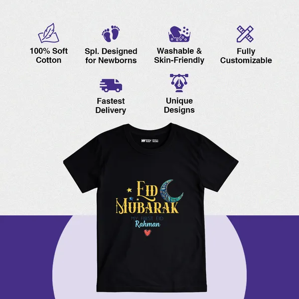 Black_Cotton_Eid_Mubarak_Printed_T-Shirt_For_Kids