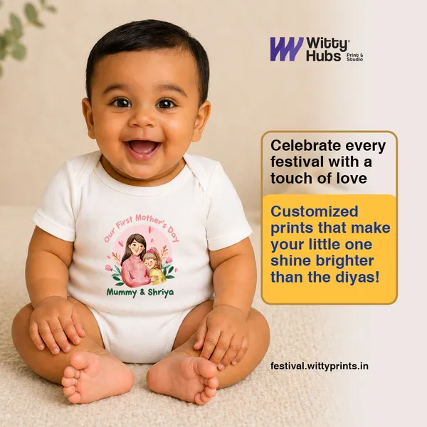 White_Cotton_Our_First_Mother'S_Day_Personalized_Baby_Onesie