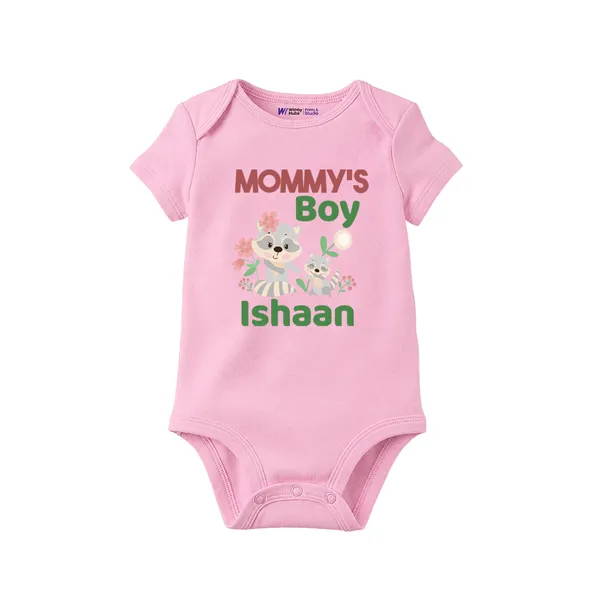 Pink_Cotton_Mommy'S_Boy_Personalized_Baby_Bodysuit_For_Boys