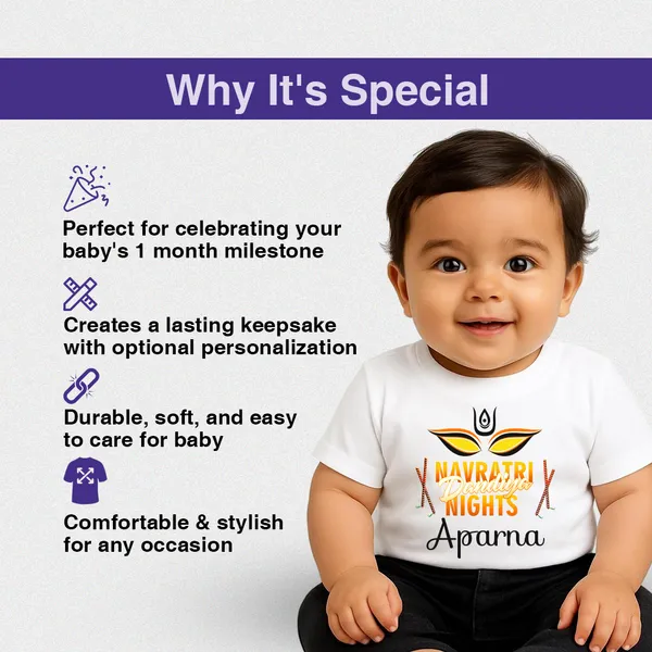 White_Cotton_Navratri_Nights_Print_T-Shirt_For_Kids