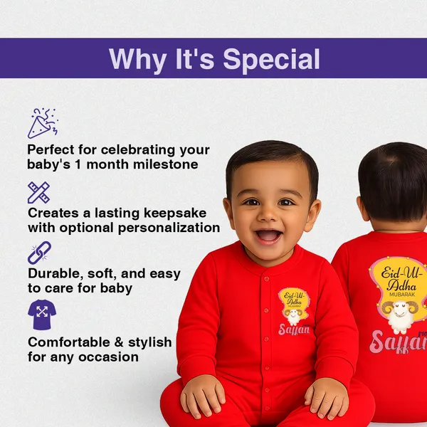Red_Personalized_Eid-Ul-Adha_Mubarak_Baby_Romper_Set