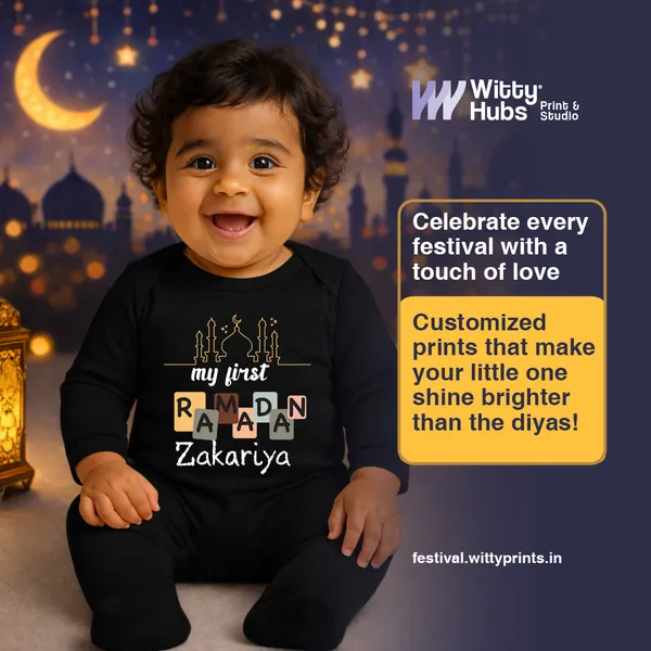 Black_Cotton_My_First_Ramadan_Personalized_Baby_Romper