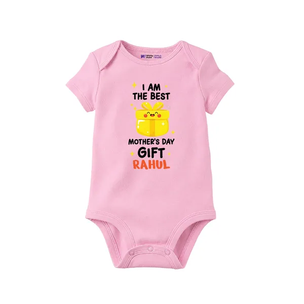Pink_Cotton_Romper_With_Custom_Mother'S_Day_Print_For_Baby