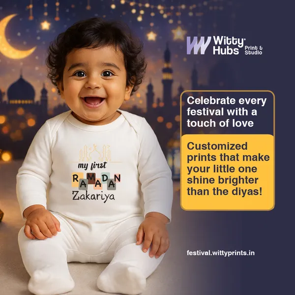 White_Cotton_My_First_Ramadan_Personalized_Romper_For_Baby
