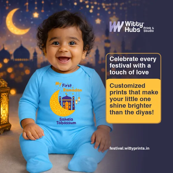 Blue_Ramadan_Printed_Baby_Romper_For_First_Ramadan_Celebration