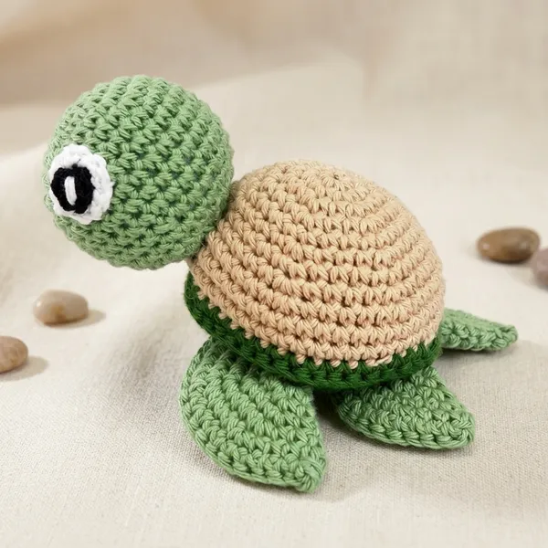 Green_Crochet_Soft_Toy_For_Kids