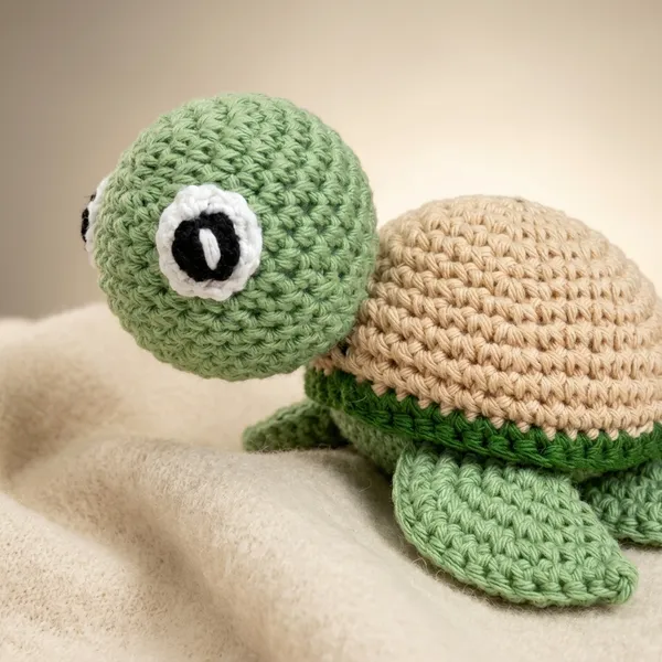 Green_Crochet_Soft_Toy_For_Kids