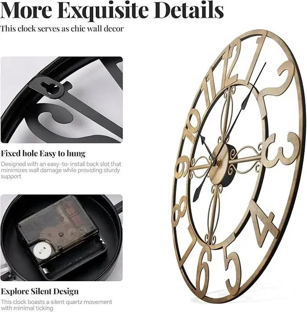 Gold_And_Black_Metal_Iron_Premium_Wall_Clock_For_Home_Decor