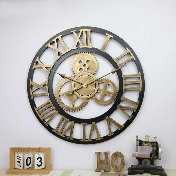 Gear_Style_and_Roman_Number_Wall_Clock