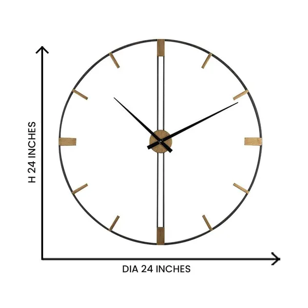 Gold_And_Black_Metal_Iron_Premium_Wall_Clock_For_Home_Decor