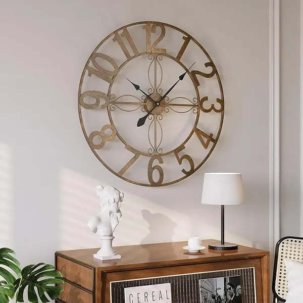 Gold_And_Black_Metal_Iron_Premium_Wall_Clock_For_Home_Decor
