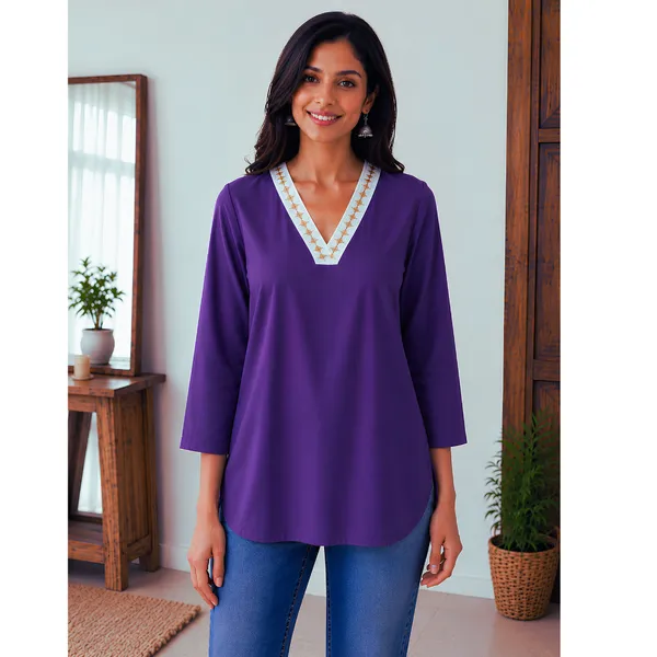 Embroidered_Lace_Design_Top_For_Girls_&_Women