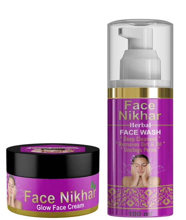 Face_Nikhar_Herbal_Face_Wash_And_Glow_Face_Cream_Combo_(Cream_90G_/100Ml_Face_Wash)