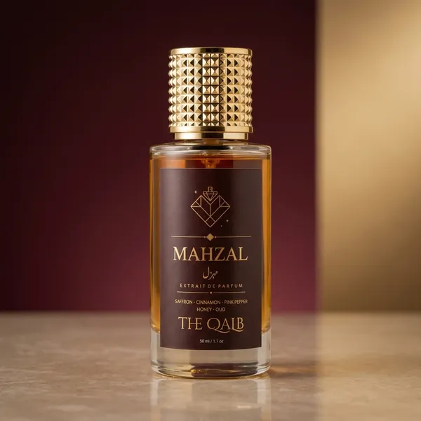 Mahzal_Saffron_Pink_Pepper_Honey_Oud_Extrait_De_Parfum