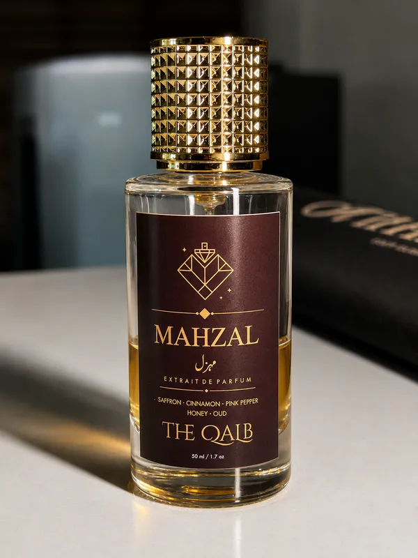 Mahzal_Saffron_Pink_Pepper_Honey_Oud_Extrait_De_Parfum