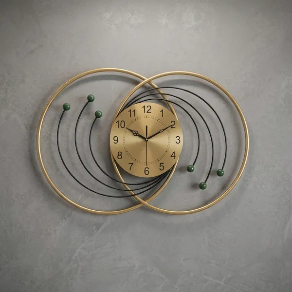 Golden_Iron_Metal_Premium_Home_Decor_For_Wall_Clock