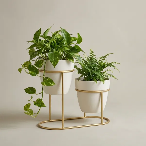 Golden_Iron_Metal_Premium_Tabletop_Decoration_For_Table_Planter