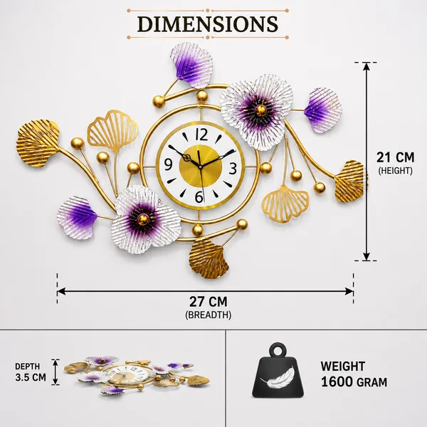 Luxury_Purple_Floral_Metal_Wall_Clock_And_Modern_Decorative_Wall_Clock_For_Living_Room,_Bedroom_And_Office