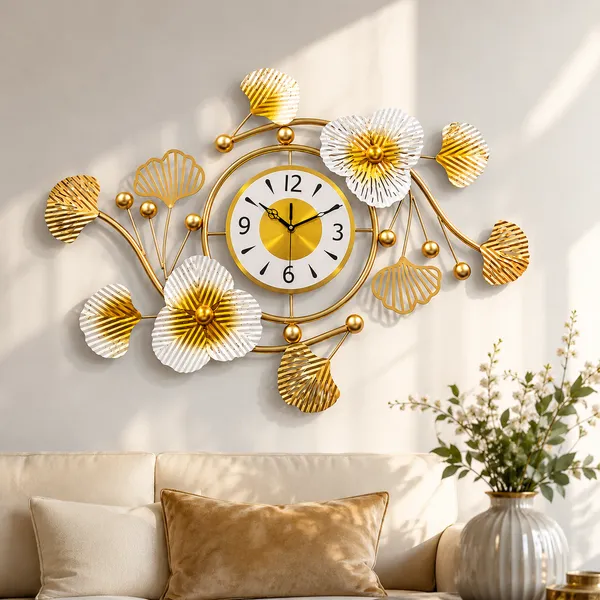 Luxury_Gold_And_White_Floral_Metal_Wall_Clock_For_Living_Room_And_Premium_Iron_Decorative_Analog_Quartz_Wall_Clock_And_Modern_Wall_Hanging_Home_Décor_And_27_X_21_Cm_And_1600_G