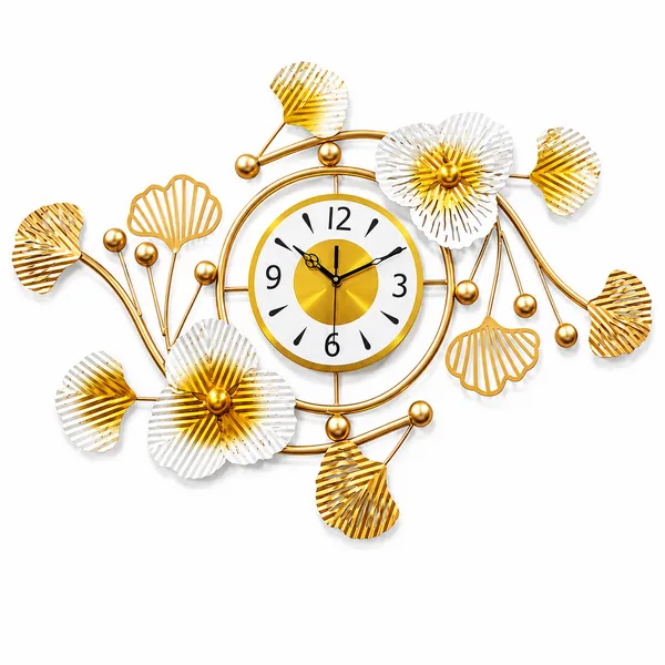 Luxury_Gold_And_White_Floral_Metal_Wall_Clock_For_Living_Room_And_Premium_Iron_Decorative_Analog_Quartz_Wall_Clock_And_Modern_Wall_Hanging_Home_Décor_And_27_X_21_Cm_And_1600_G