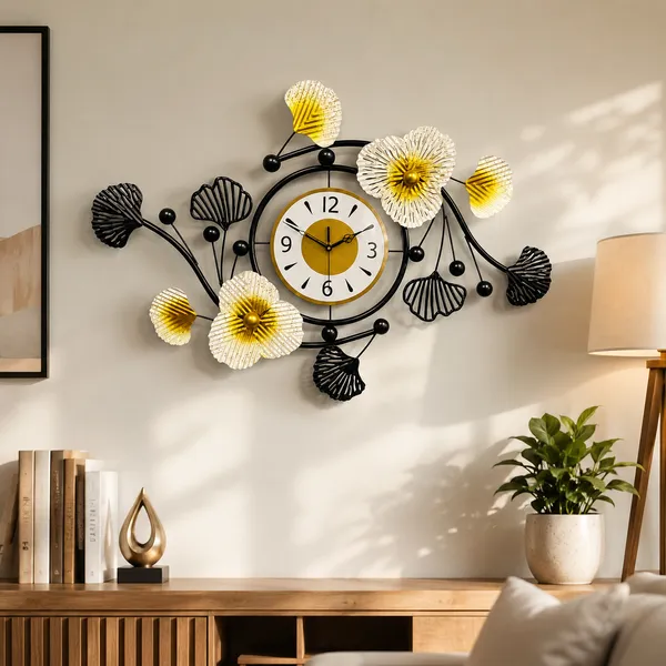 Modern_Black_And_Gold_Floral_Metal_Wall_Clock_And_Luxury_Decorative_Wall_Clock_For_Living_Room,_Bedroom_And_Office