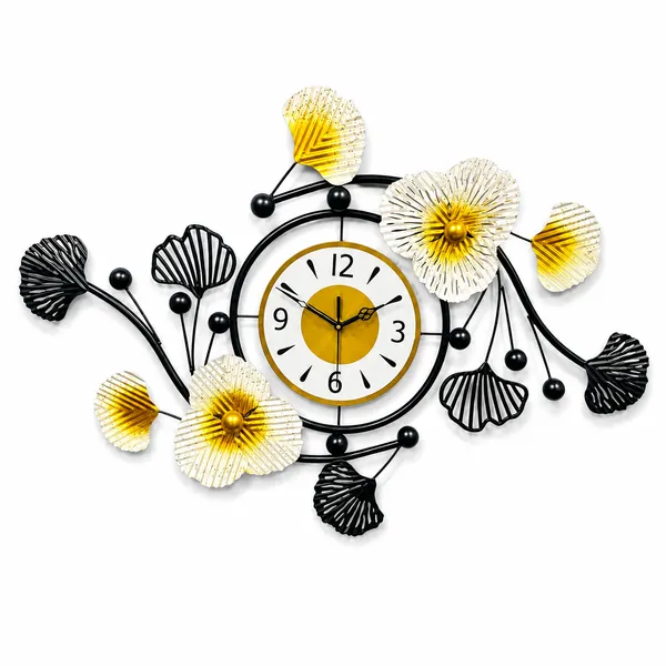 Modern_Black_And_Gold_Floral_Metal_Wall_Clock_And_Luxury_Decorative_Wall_Clock_For_Living_Room,_Bedroom_And_Office