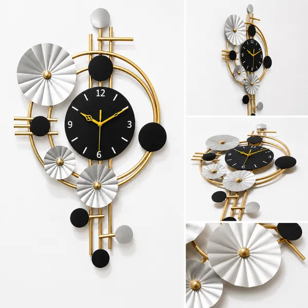 Modern_Geometric_Metal_Wall_Clock_And_Luxury_Gold,_Black_And_Silver_Decorative_Silent_Wall_Clock_For_Living_Room,_Bedroom_And_Office