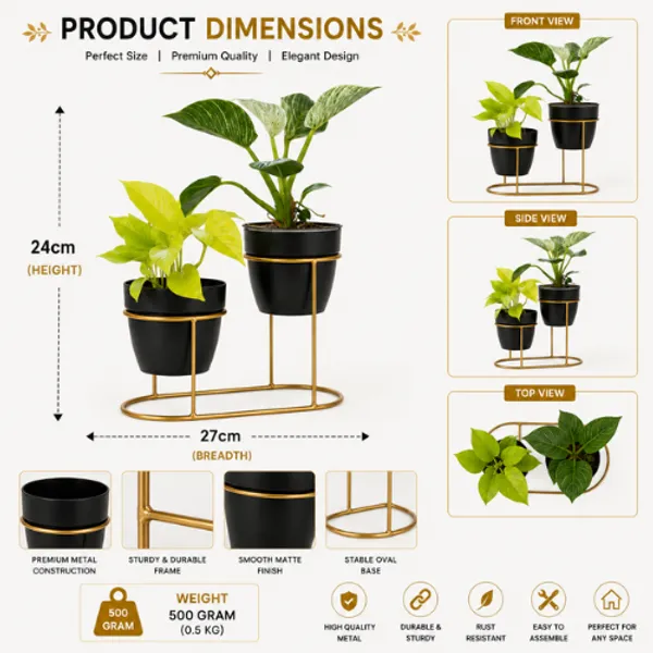 Golden_Iron_Metal_Premium_Tabletop_Decoration_For_Table_Planter