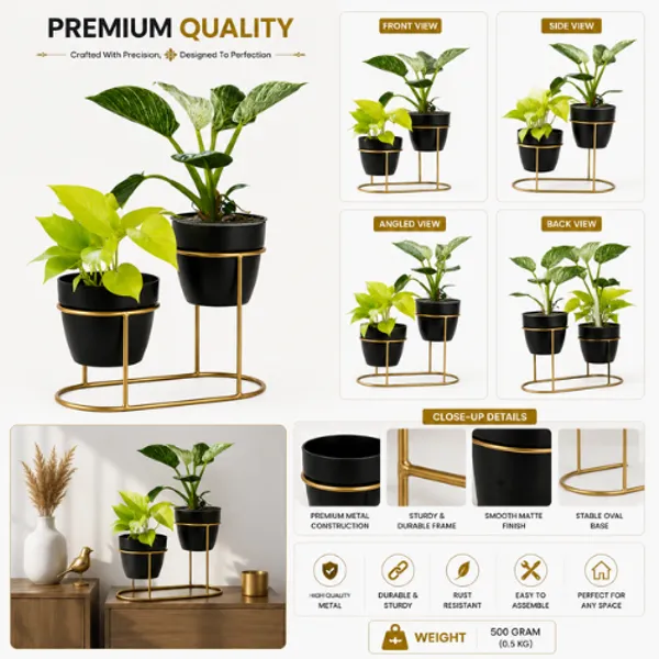 Golden_Iron_Metal_Premium_Tabletop_Decoration_For_Table_Planter