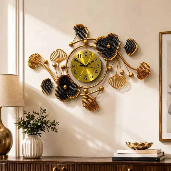 Premium_Black_And_Gold_Floral_Metal_Wall_Clock_And_Luxury_Decorative_Wall_Clock_For_Living_Room,_Bedroom_And_Office
