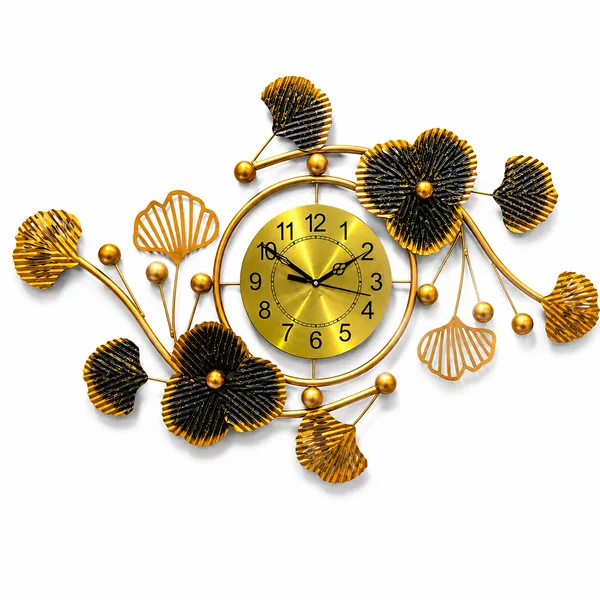 Premium_Black_And_Gold_Floral_Metal_Wall_Clock_And_Luxury_Decorative_Wall_Clock_For_Living_Room,_Bedroom_And_Office